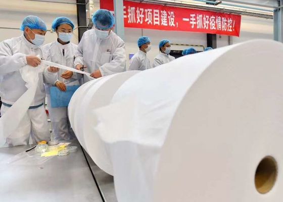 JWELL Machinery Hot Mask Material خط إنتاج غير منسوج PP Melt Blown برغي واحد