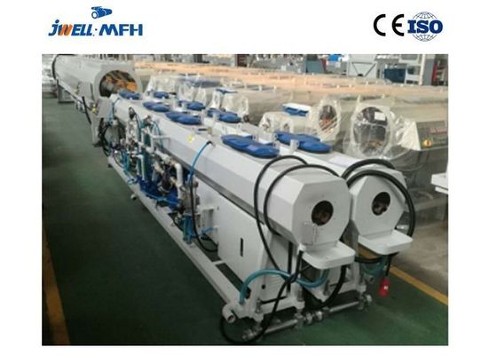 JWELL 110mm PVC الأنابيب التوأم برغي الطارد آلة بثق الأنابيب