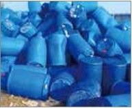 HDPE LDPE Blue Drum 2000kg h تقطيع بأربعة محاور
