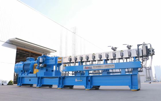 500 كجم / ساعة PLA PBAT Bio Plastic Compounding Machine آلة تحبيب آلة التحبيب