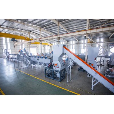 JWELL CE 2000kg / H PET زجاجات سحق غسالة مع مجموعة نفخ