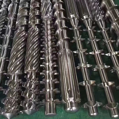 PET PVC PE PP النتوء برغي برميل